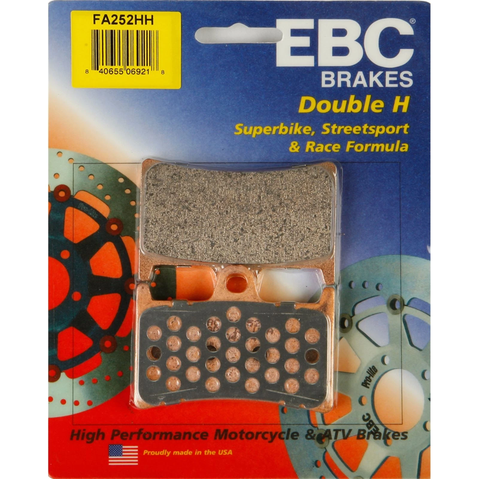 EBC Front Brake Pads, Sintered Metal - FA252HH