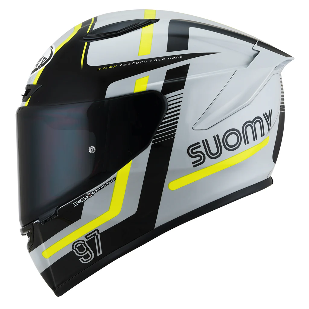 Suomy Track-1 Helmet - 97 Grey/Yellow