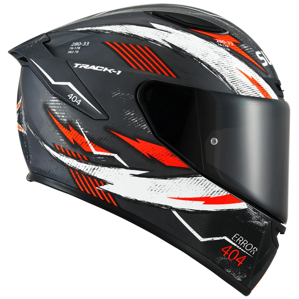 Suomy Track-1 Helmet 404 - Matte Anthracite/Red