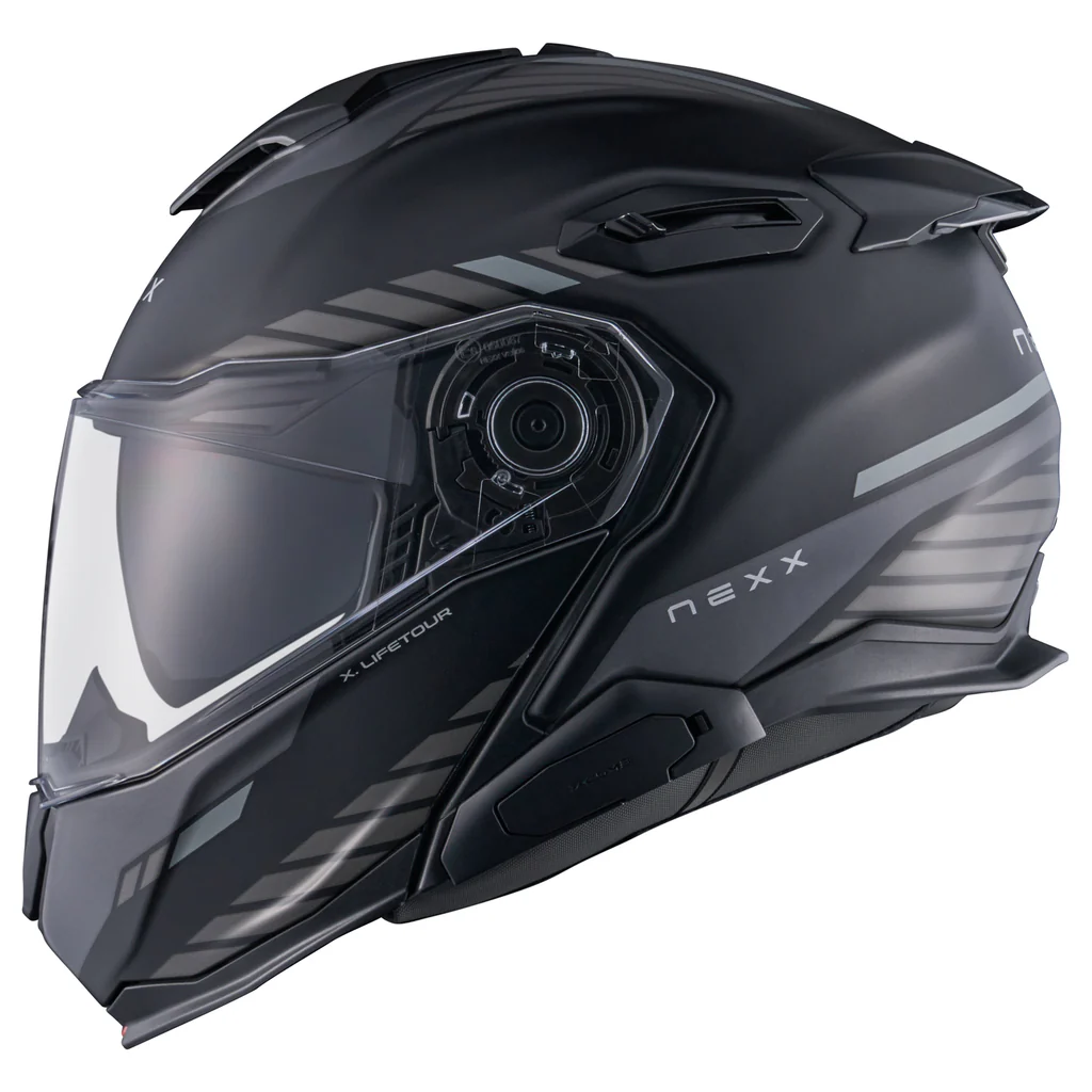 Nexx X.Lifetour Globe Modular Helmet - Matte Black/Gray