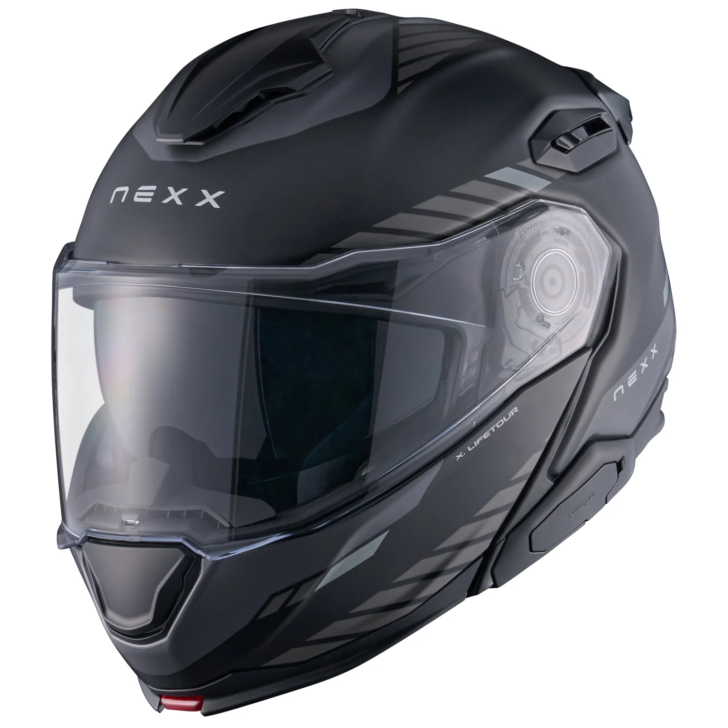 Nexx X.Lifetour Globe Modular Helmet - Matte Black/Gray