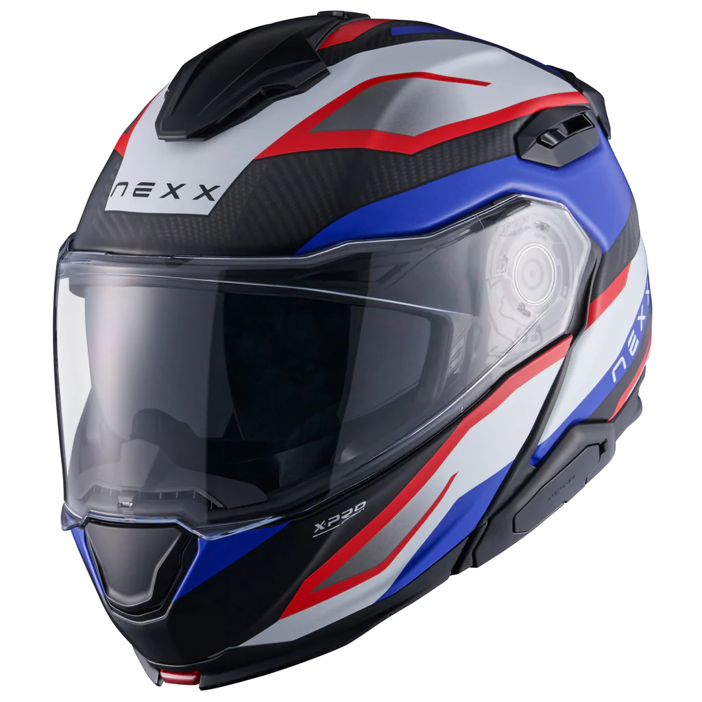 Nexx X.Lifetour Pro Mile Carbon Modular Helmet - Matte Blue/Red