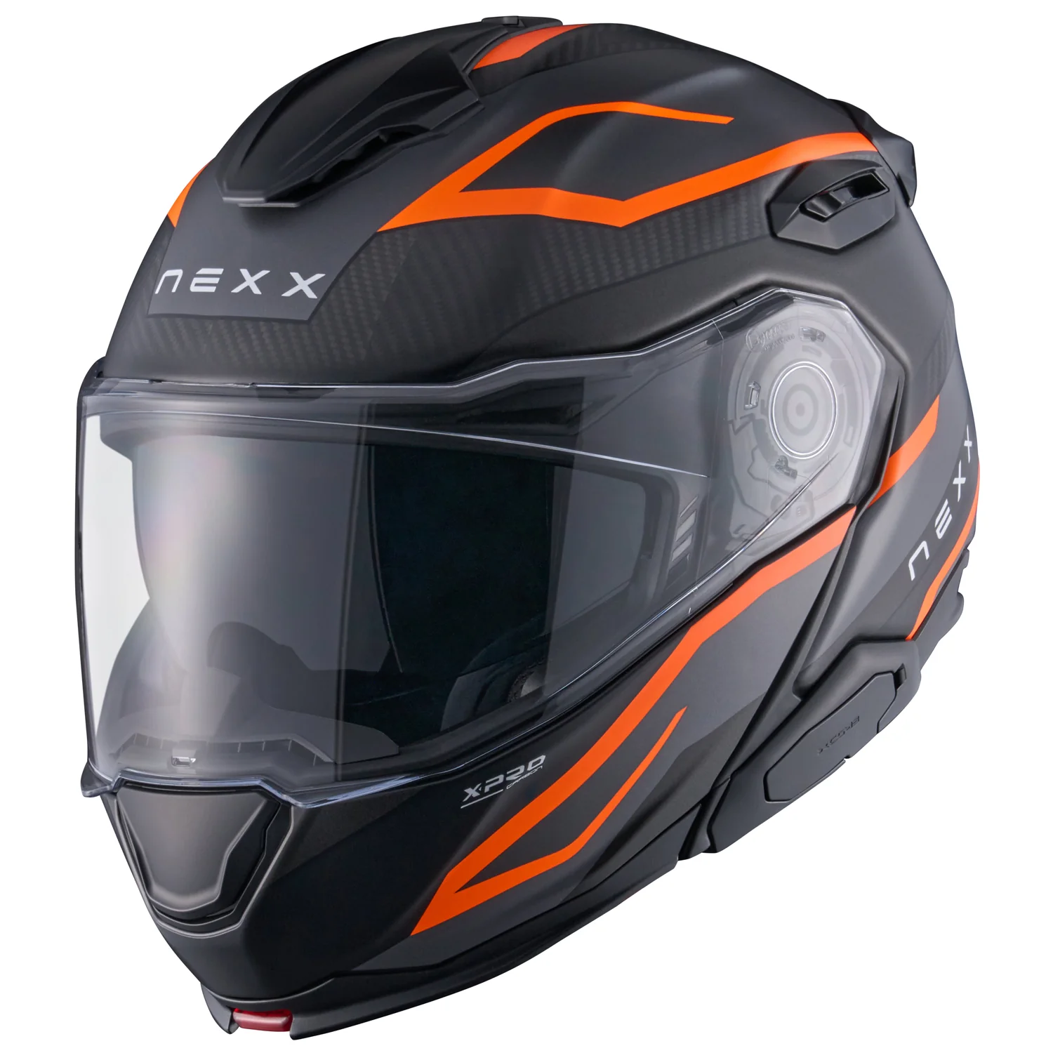 Nexx X.Lifetour Pro Mile Carbon Modular Helmet - Matte Orange/Gray