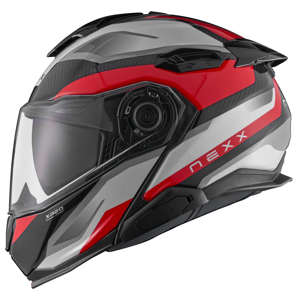 Nexx X.Lifetour Pro Mile Carbon Modular Helmet - White/Red