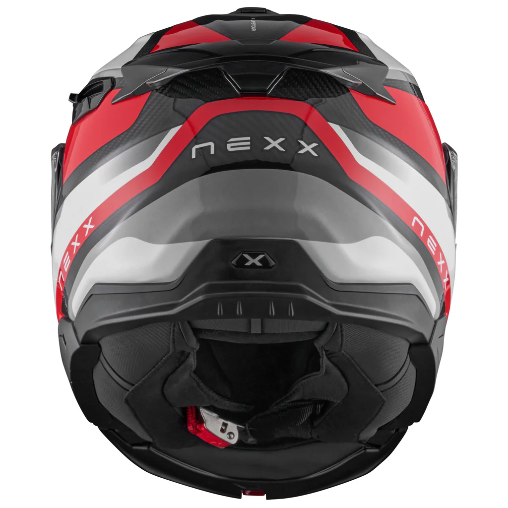 Nexx X.Lifetour Pro Mile Carbon Modular Helmet - White/Red
