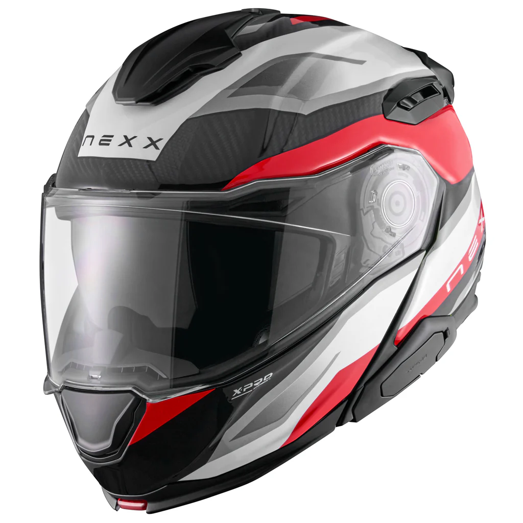 Nexx X.Lifetour Pro Mile Carbon Modular Helmet - White/Red