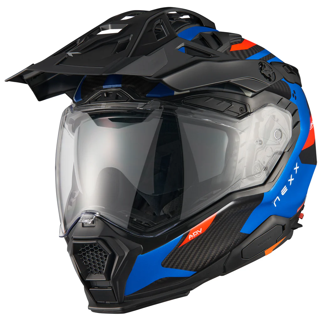 Nexx X.WED3 Keyo Carbon Helmet - Matte Blue/Red