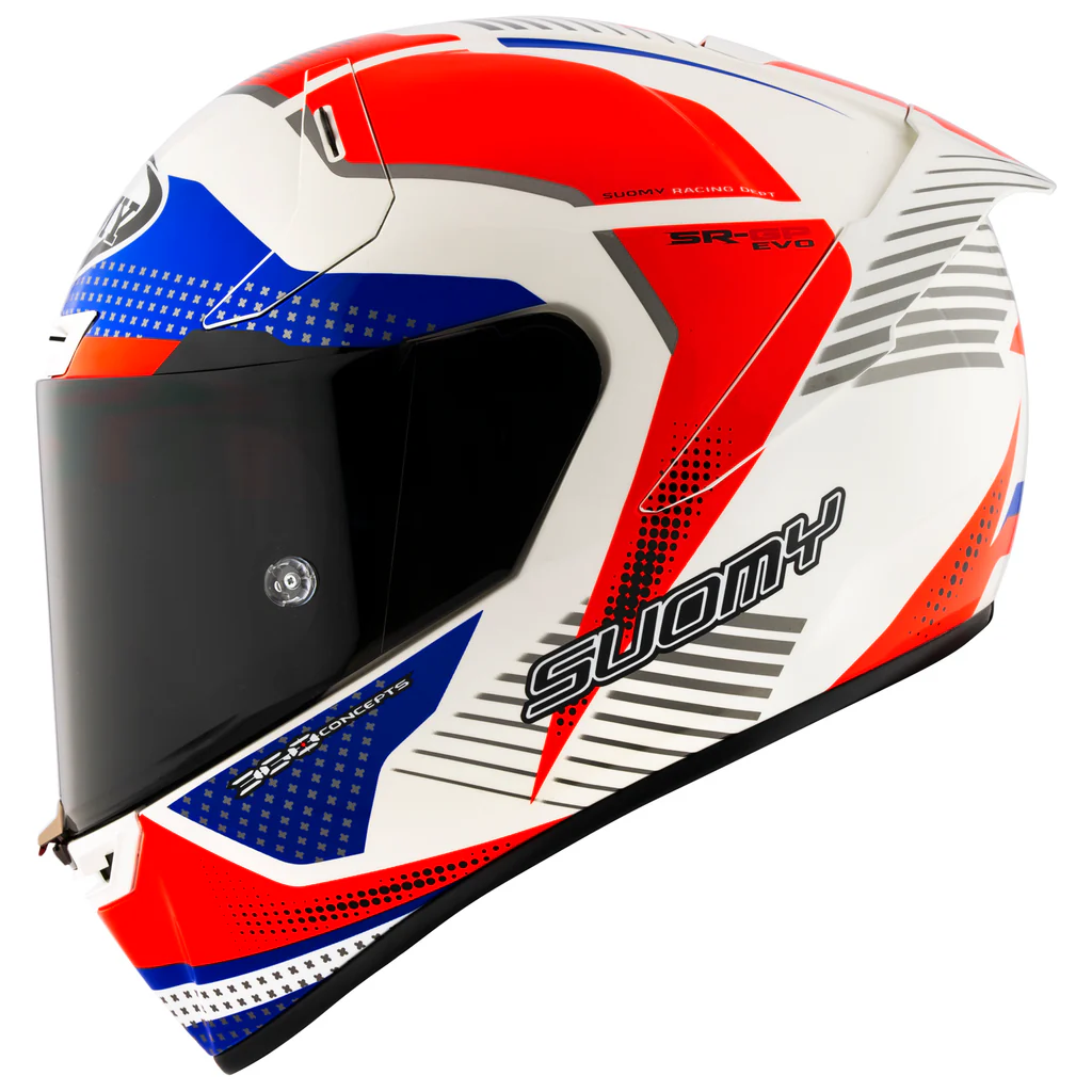 Suomy SR-GP EVO Airspeed Helmet, Red/Blue