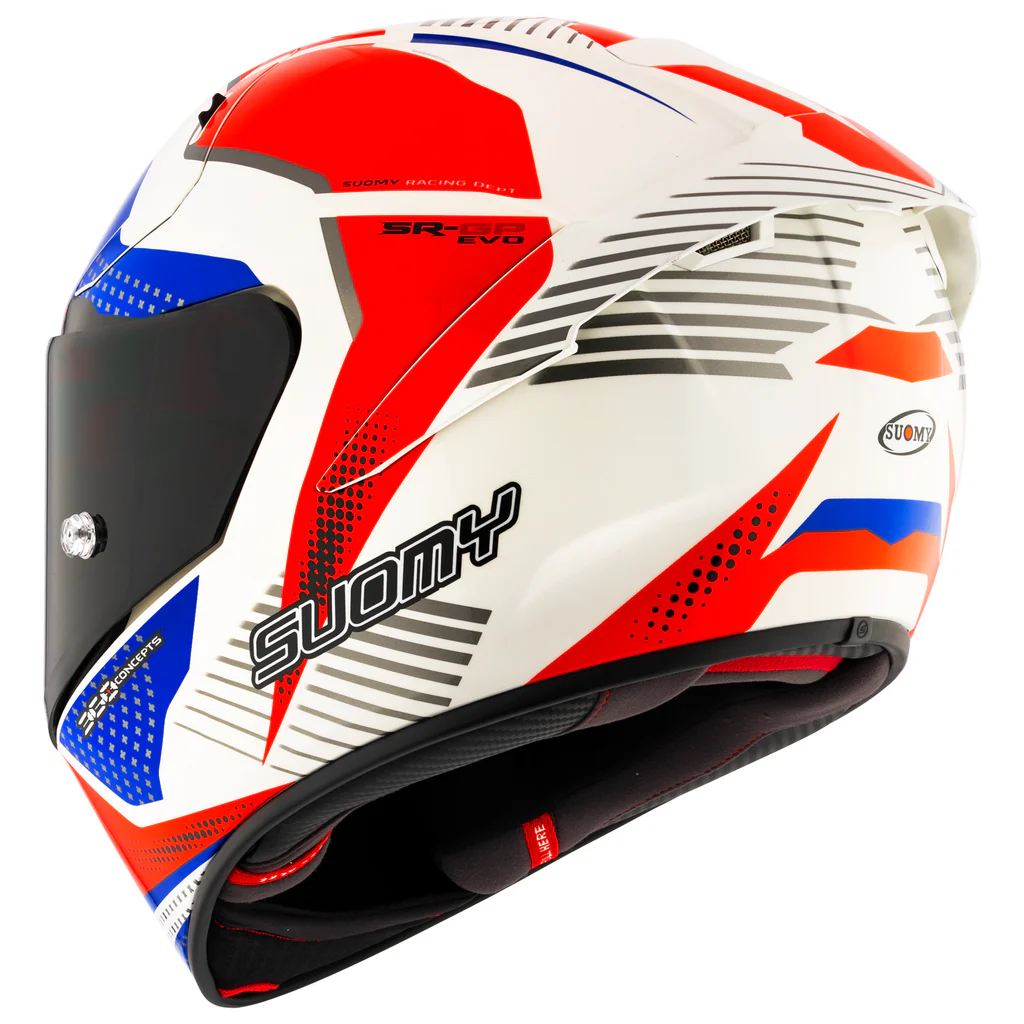 Suomy SR-GP EVO Airspeed Helmet, Red/Blue