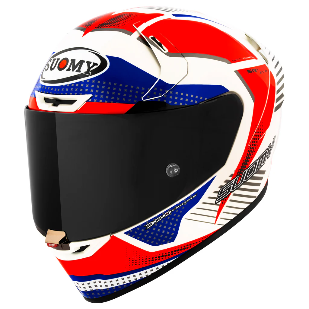 Suomy SR-GP EVO Airspeed Helmet, Red/Blue