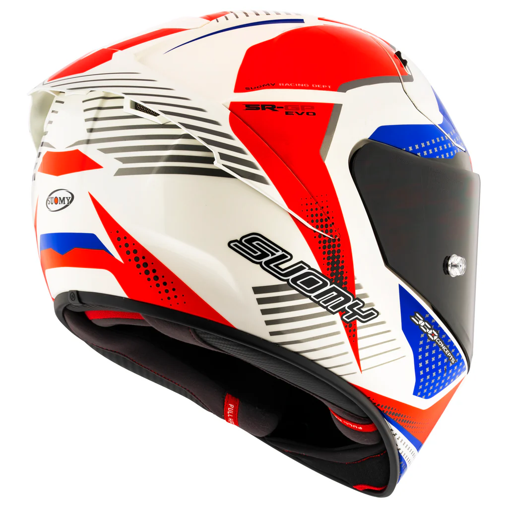 Suomy SR-GP EVO Airspeed Helmet, Red/Blue