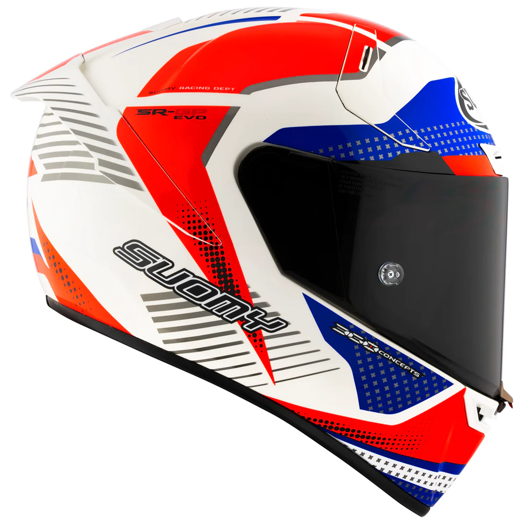 Suomy SR-GP EVO Airspeed Helmet, Red/Blue