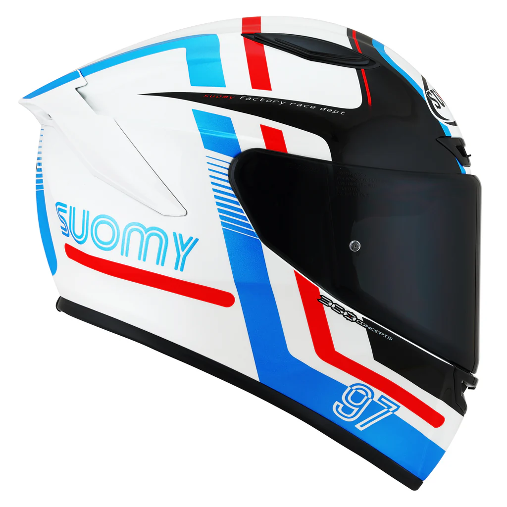 Suomy Track-1 Helmet - 97 Red/White/Blue