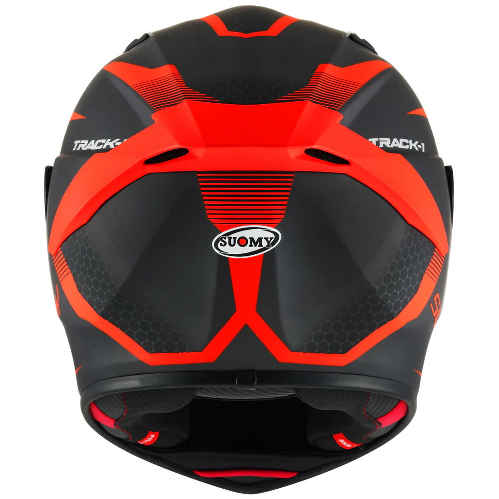 Suomy Track-1 Helmet Reaction Matte Anthracite Red