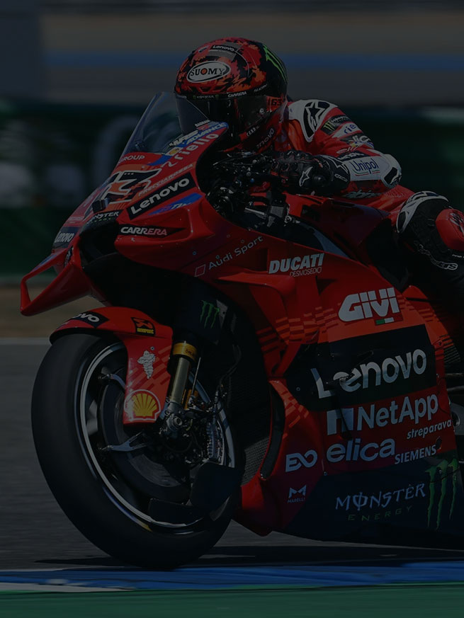 PeccoBagnaia rider Suomy