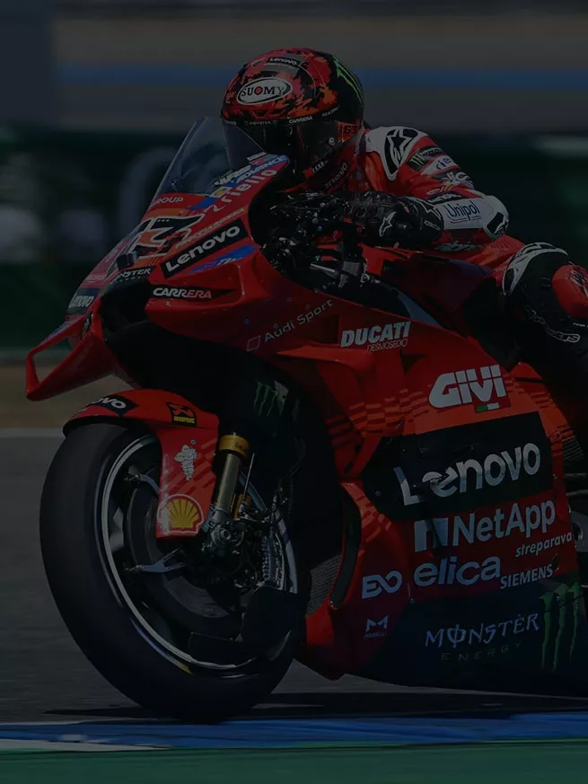 PeccoBagnaia rider Suomy